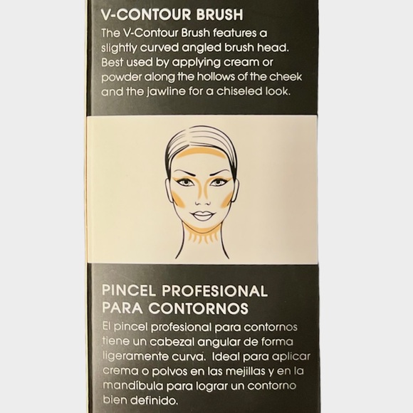 Cala Pro Black Series V-Contouring Professional Makeup Brush - Picture 3 of 4